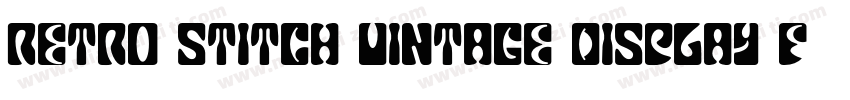 Retro Stitch Vintage Display Font字体转换